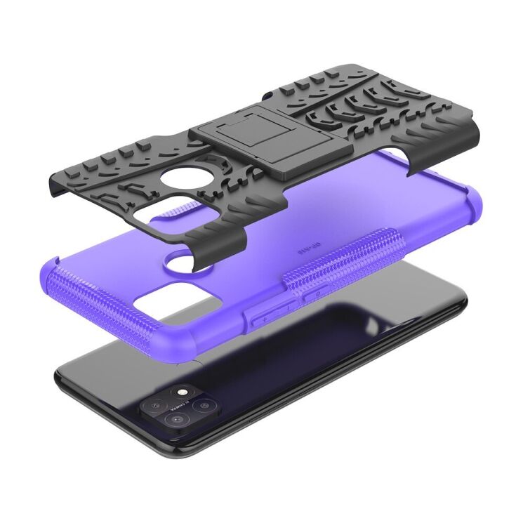 Протиударний чохол UniCase Hybrid X для OPPO A15 / A15s - Purple: фото 8 з 9