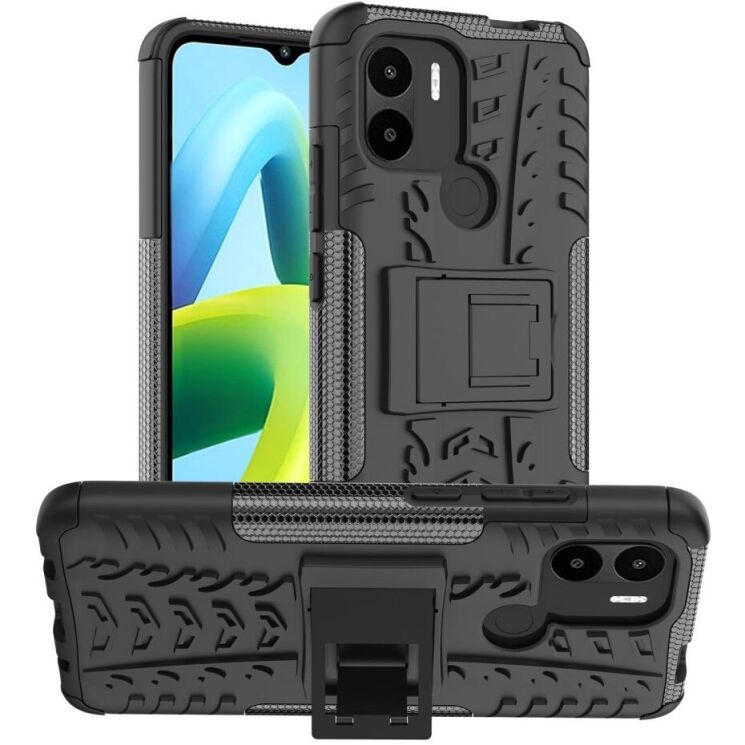 Захисний чохол UniCase Hybrid X для Xiaomi Redmi A1+ / A2+ - Black: фото 1 з 10
