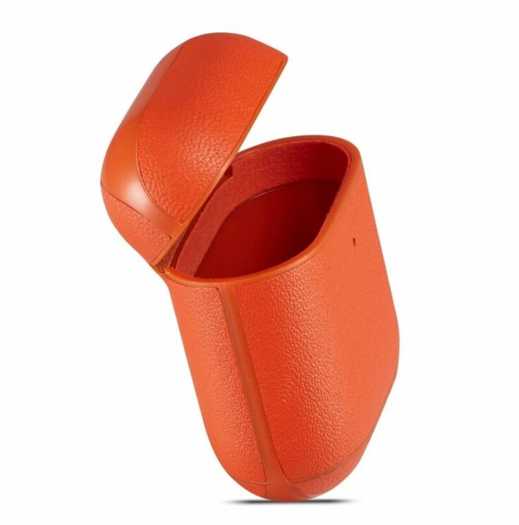 Защитный чехол UniCase Leather Cover для Apple AirPods 1 / 2 - Red: фото 9 из 14
