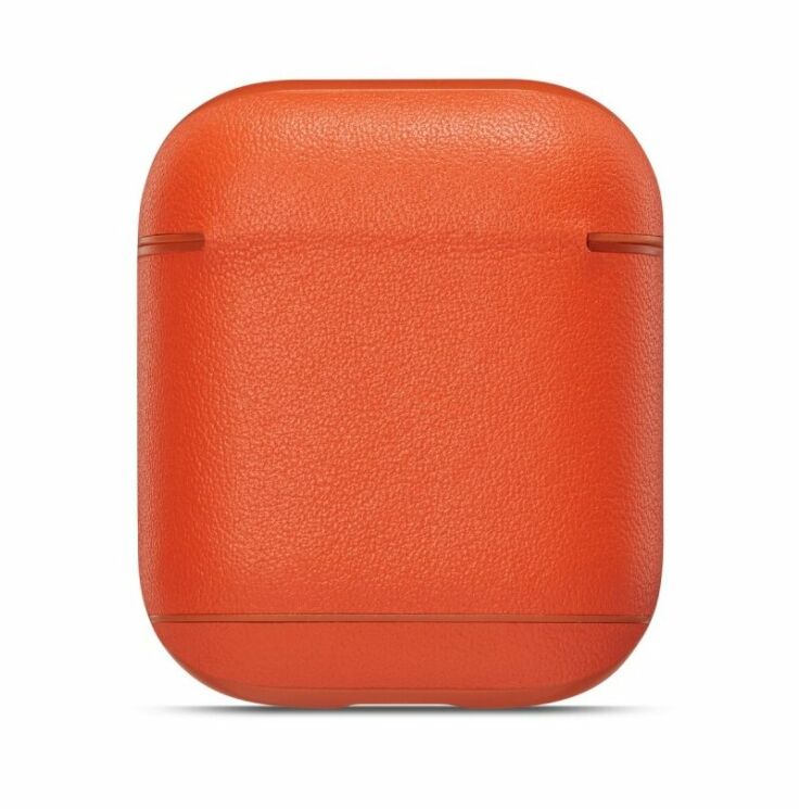 Защитный чехол UniCase Leather Cover для Apple AirPods 1 / 2 - Red: фото 5 из 14