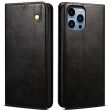 Защитный чехол UniCase Leather Wallet для Apple iPhone 16 Pro - Black (360508B)