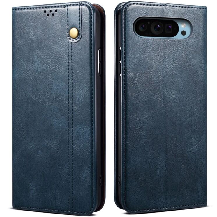 Защитный чехол UniCase Leather Wallet для Google Pixel 9 / 9 Pro - Blue: фото 1 из 7