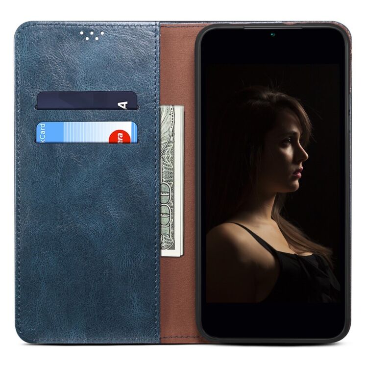 Захисний чохол UniCase Leather Wallet для Motorola Edge 50 Pro - Blue: фото 2 з 6
