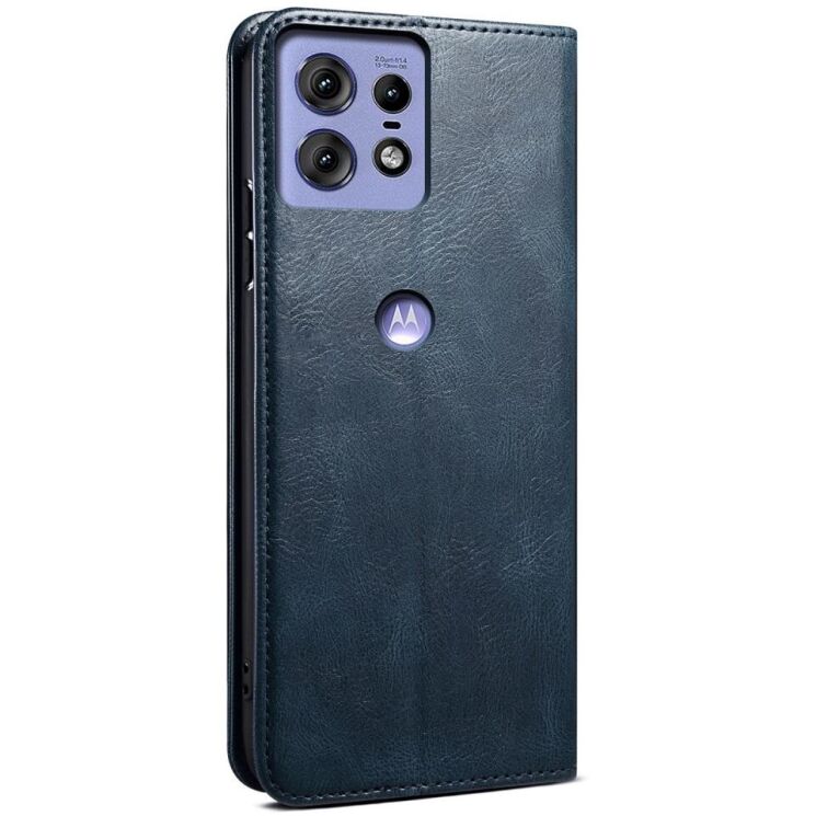 Захисний чохол UniCase Leather Wallet для Motorola Edge 50 Pro - Blue: фото 6 з 6