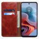 Захисний чохол UniCase Leather Wallet для Motorola Moto G24 Power - Brown (347921Z). Фото 2 з 6