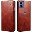 Захисний чохол UniCase Leather Wallet для Motorola Moto G24 Power - Brown (347921Z)