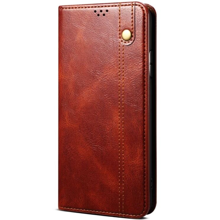 Захисний чохол UniCase Leather Wallet для Motorola Moto G24 Power - Brown: фото 5 з 6