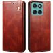 Защитный чехол UniCase Leather Wallet для Motorola Moto G56 - Brown (383109Z). Фото 1 из 7