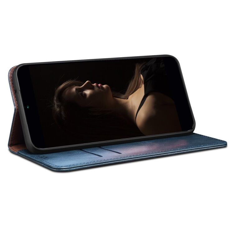 Захисний чохол UniCase Leather Wallet для OPPO Reno 12 Pro - Blue: фото 3 з 6