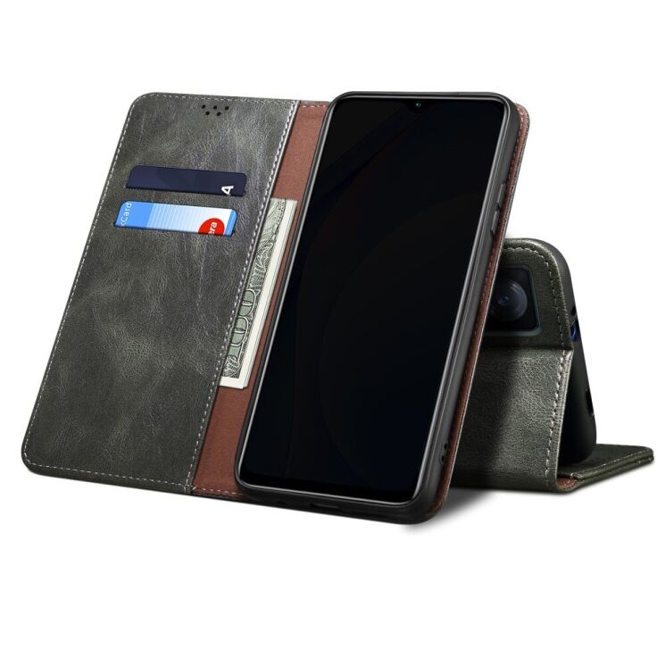 Защитный чехол UniCase Leather Wallet для VIVO V21e - Green: фото 10 из 22