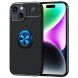 Защитный чехол UniCase Magnetic Ring для Apple iPhone 15 - Black / Blue (329513BL). Фото 1 из 13