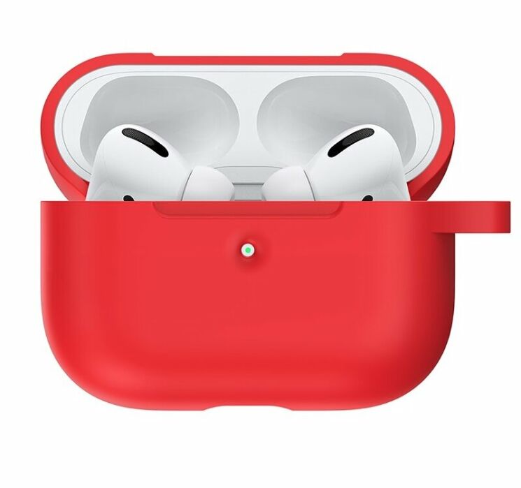 Захисний чохол UniCase Simple Stylish для Apple AirPods Pro - Red: фото 3 з 7