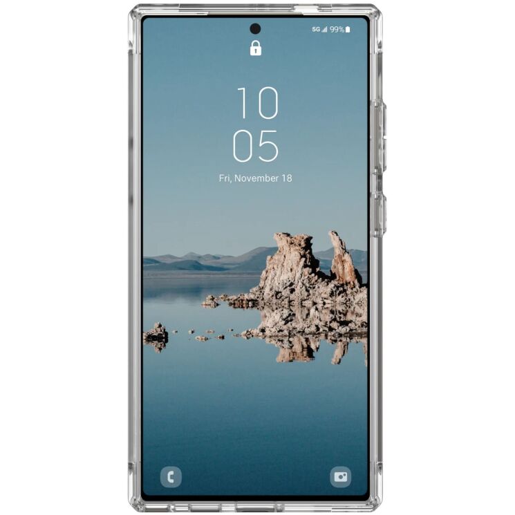 Защитный чехол URBAN ARMOR GEAR (UAG) Plyo Pro для Samsung Galaxy S24 Ultra (S928) - Ice / Silver: фото 2 из 9