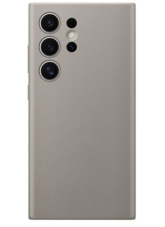 Захисний чохол Vegan Leather Case для Samsung Galaxy S24 Ultra (S928) GP-FPS928HCAAW - Taupe: фото 1 з 5