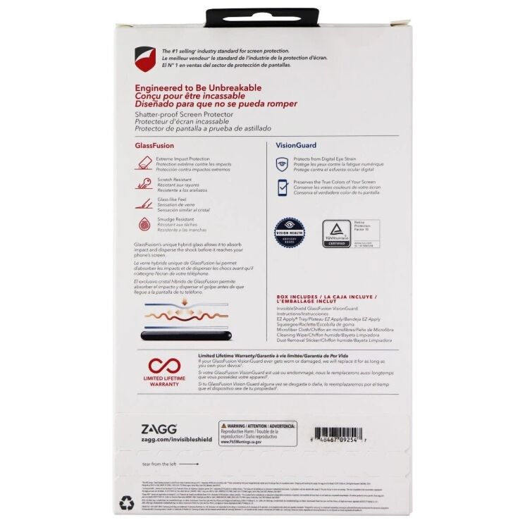 Защитный чехол ZAGG InvisibleShield GlassFusion VisionGuard для Samsung Galaxy S10 (G973) 848467092547 - Black: фото 7 из 7