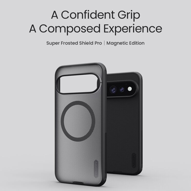 Захисний (PC+TPU) чохол NILLKIN Frosted Shield Pro Magnetic для Google Pixel 11 Pro XL - Black: фото 7 з 13