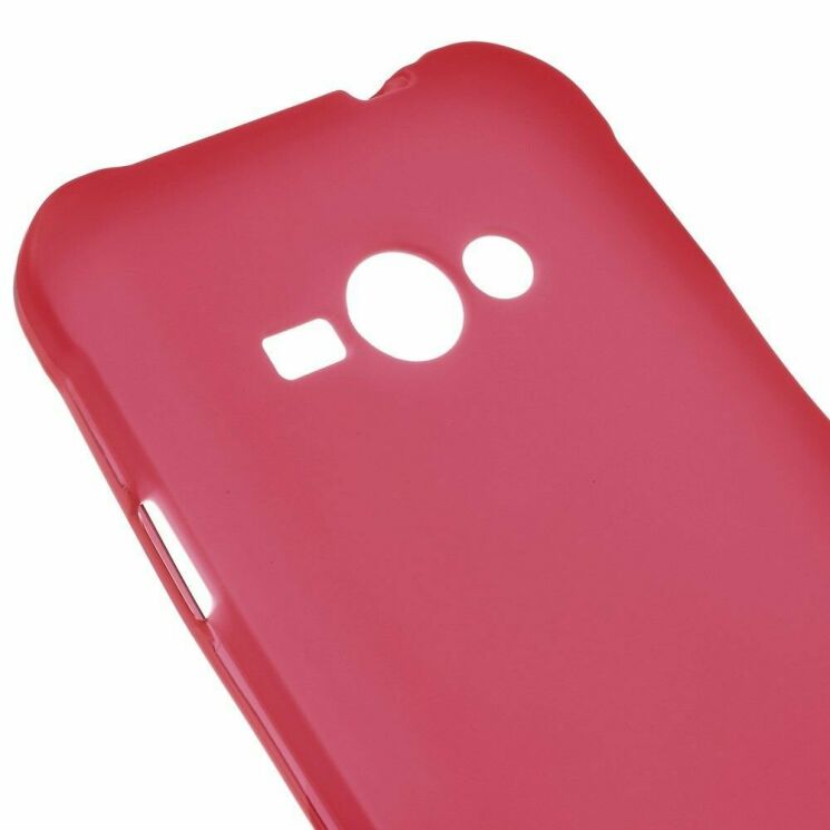 Силиконовая накладка Deexe Soft Case для Samsung Galaxy J1 Ace (J110) - Red: фото 3 из 5