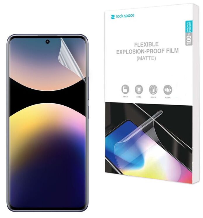 Антиблікова плівка на екран RockSpace Explosion-Proof Matte для Xiaomi Redmi Note 14 Pro Plus: фото 1 з 8