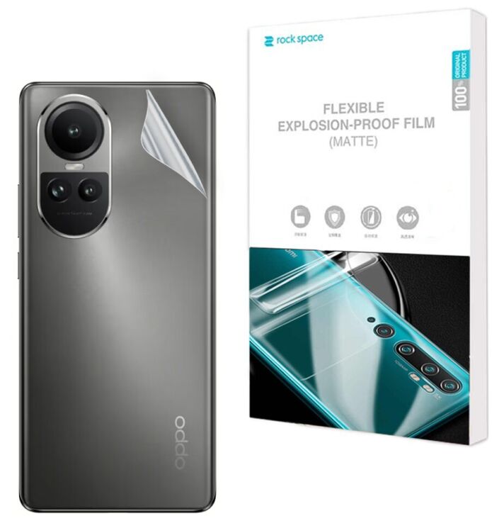 Антиблікова плівка на задню панель RockSpace Explosion-Proof Matte для OPPO Reno 10: фото 1 з 9