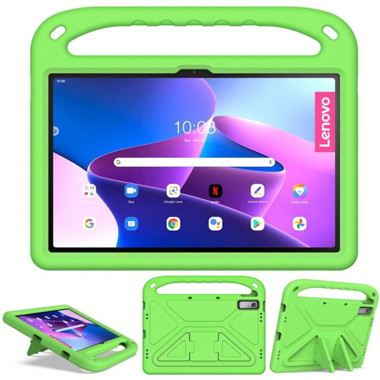 Чехол Deexe KickStand Cover для Lenovo Tab P11 Gen 2 - Green: фото 2 из 6