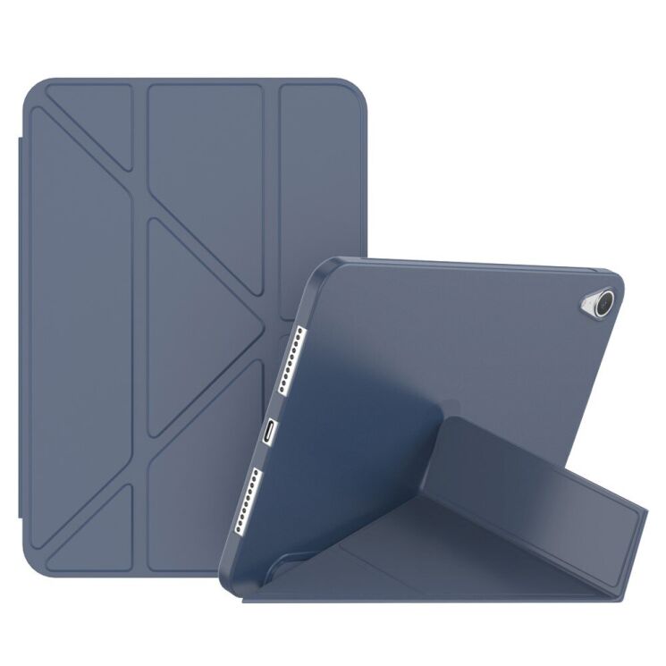Чохол Deexe Origami Case для Apple iPad mini 6 / 7 (2021/2024) - Dark Blue: фото 1 з 16