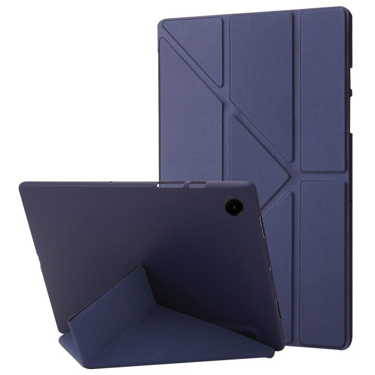 Чехол Deexe Origami Case для Samsung Galaxy Tab A9 (X110/115) - Dark Blue: фото 1 из 7