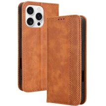 Чехол Deexe Retro Style для Apple iPhone 16 Pro - Brown: фото 1 из 8