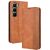 Чохол Deexe Retro Style для Infinix Hot 60 Pro - Brown: фото 1 з 18