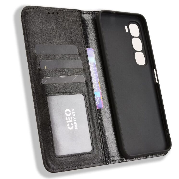 Чохол Deexe Retro Style для Infinix Hot 60і - Black: фото 4 з 7