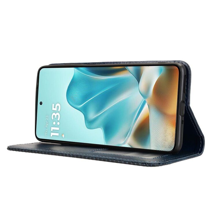 Чехол Deexe Retro Style для Motorola Edge 60 / Edge 60 Fusion - Blue: фото 5 из 18