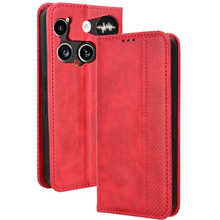 Чехол Deexe Retro Style для Nothing Phone (3) - Red: фото 1 из 18