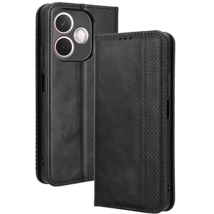 Чохол Deexe Retro Style для Oppo A5 Pro (4G/5G) - Black: фото 1 з 7