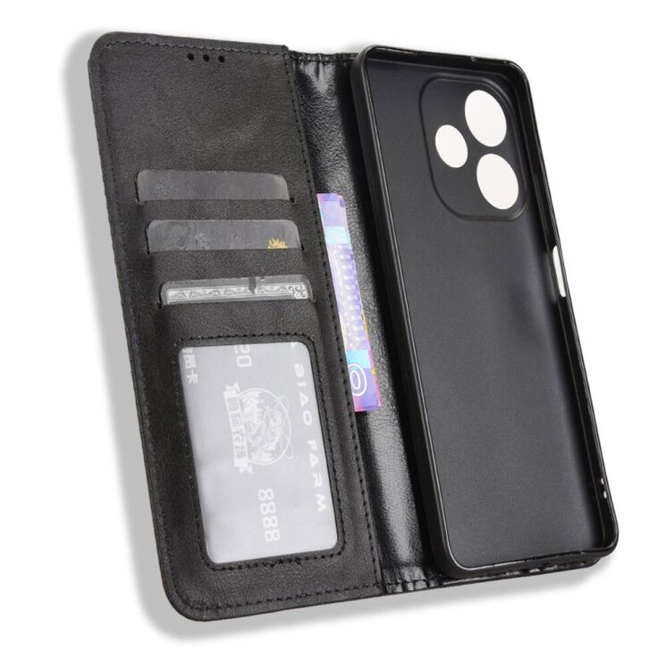 Чохол Deexe Retro Style для Oppo A5 Pro (4G/5G) - Black: фото 2 з 7