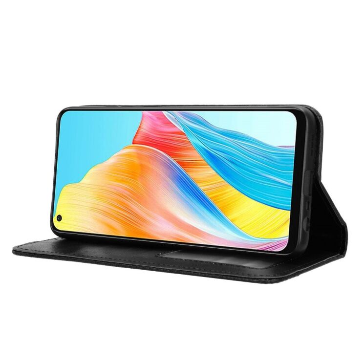 Чохол Deexe Retro Style для OPPO A78 - Black: фото 3 з 6