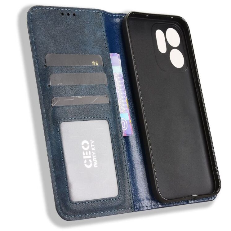 Чохол Deexe Retro Style для OPPO Reno 14 F/FS - Blue: фото 5 з 19