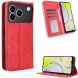 Чехол Deexe Retro Style для ZTE Blade A76 - Red (402901R). Фото 2 из 17