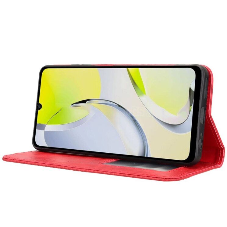 Чехол Deexe Retro Style для ZTE Blade A76 - Red: фото 7 из 17