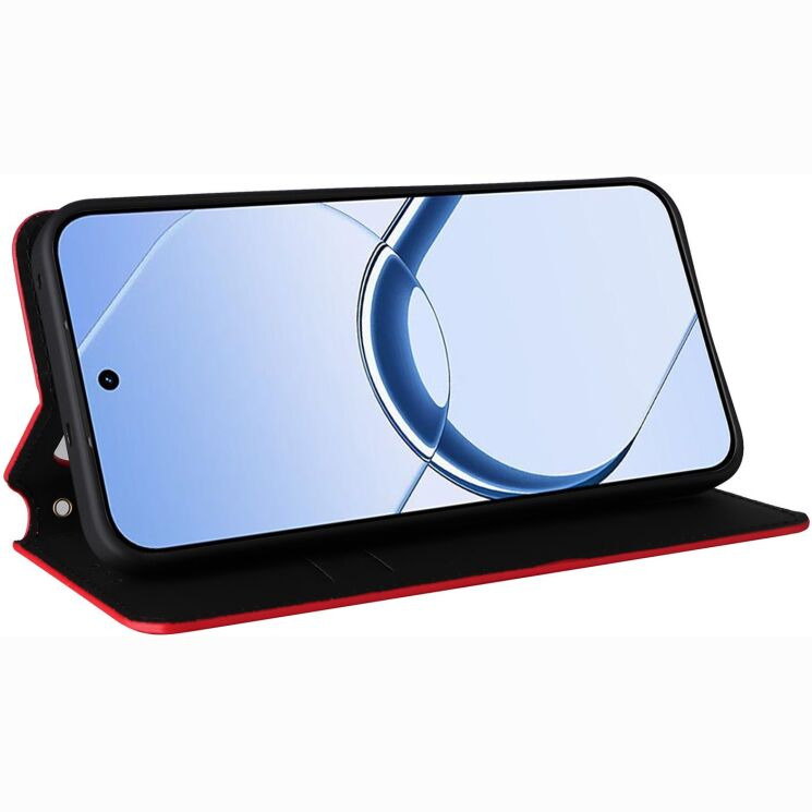 Чохол Deexe Rhombus Book для Realme 16 - Red: фото 4 з 9