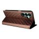 Чехол Deexe Rhombus Book для Samsung Galaxy A27 (A276) - Brown (408618Z). Фото 5 из 7
