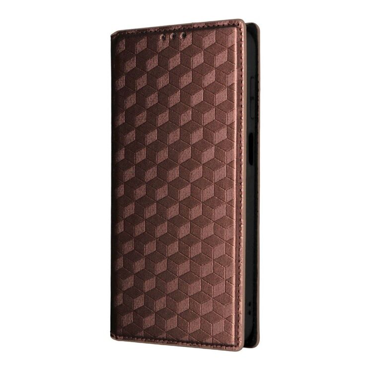 Чехол Deexe Rhombus Book для Samsung Galaxy A27 (A276) - Brown (408618Z) Чехол Deexe Rhombus Book для Samsung Galaxy A27 (A276) - Brown: фото 6 из 7