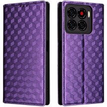 Чехол Deexe Rhombus Book для ZTE Blade A56 - Purple: фото 1 из 10