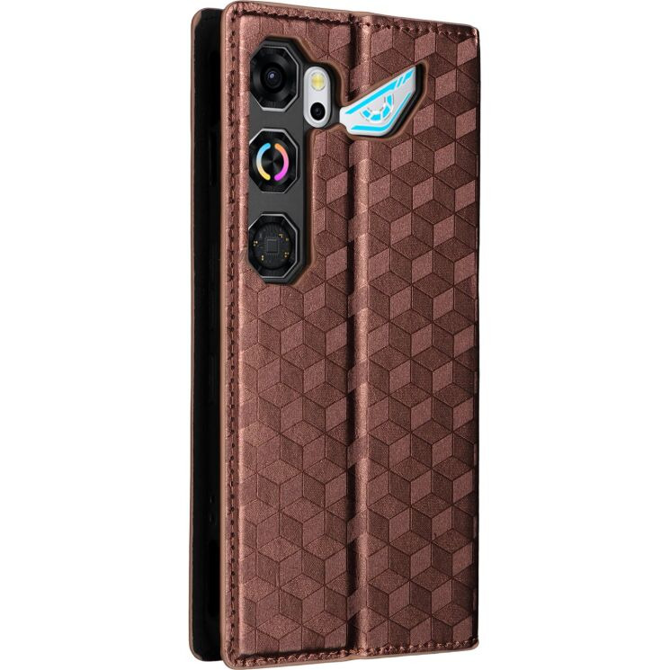 Чехол Deexe Rhombus Book для ZTE Nubia Neo 5 GT - Brown: фото 8 из 8