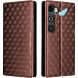 Чехол Deexe Rhombus Book для ZTE Nubia Neo 5 GT - Brown (432003Z). Фото 1 из 8