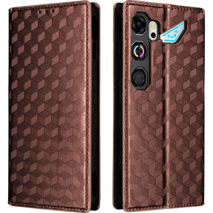 Чехол Deexe Rhombus Book для ZTE Nubia Neo 5 GT - Brown: фото 1 из 8