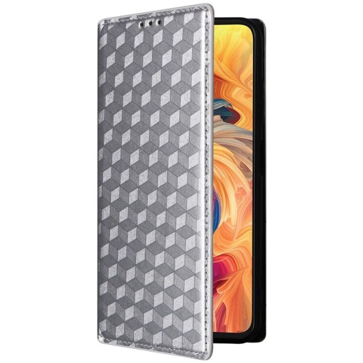 Чехол Deexe Rhombus Book для ZTE Nubia V70 - Silver: фото 6 из 7