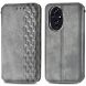 Чехол Deexe Rhombus Wallet для Honor 200 - Grey (364143H). Фото 1 из 9
