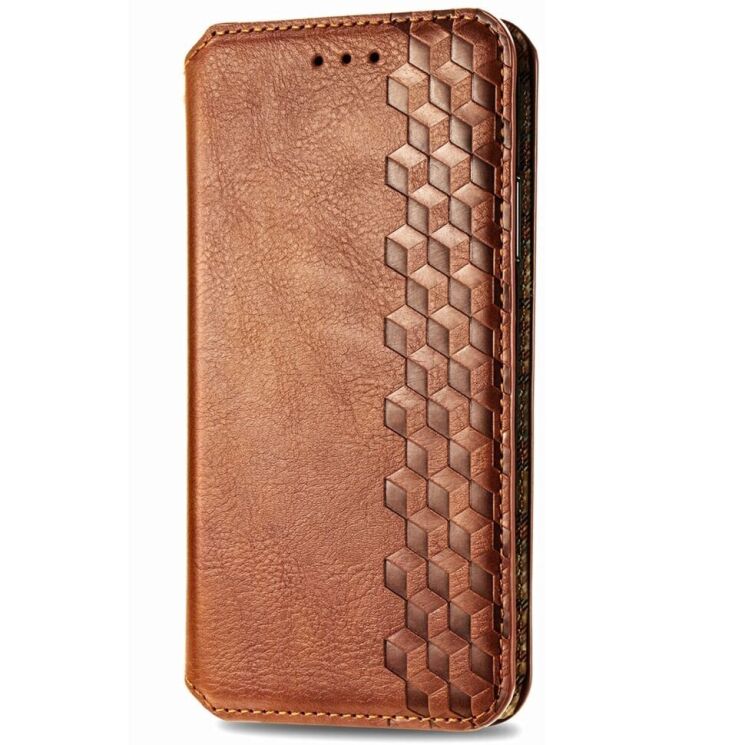 Чохол Deexe Rhombus Wallet для Infinix Smart 9 (X6532) - Brown: фото 4 з 10