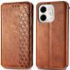 Чохол Deexe Rhombus Wallet для Infinix Smart 9 (X6532) - Brown (366512Z). Фото 1 з 10