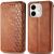 Чехол Deexe Rhombus Wallet для Infinix Smart 9 (X6532) - Brown: фото 1 из 10