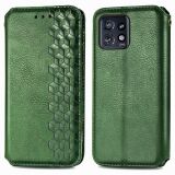 Чохол Deexe Rhombus Wallet для Motorola Edge 40 Pro - Green (325226G)
